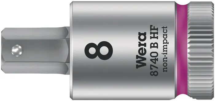 Neue Kollektion Schraubendrehereinsatz 8740 B HF 3/8 Zoll Innen-6-kant SW 8,0mm L.38,5mm WERA
