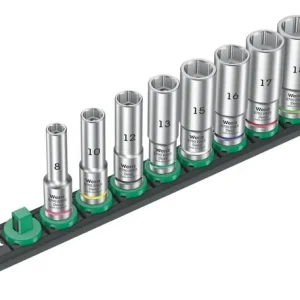 Top-Seller Steckschlüsseleinsatzset Deep 1 9-tlg.Antr.10mm (3/8) Zoll WERA