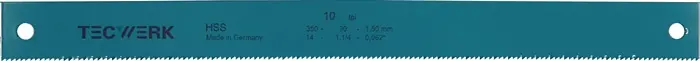 Maschinensägeblatt L400xB32xS2mm HSS Loch-D.8,5mm ZpZ 10 TECWERK Markenprodukt