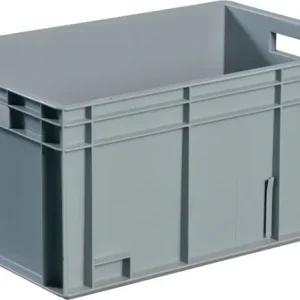 Preisknaller Transportbehälter L600xB400xH320mm grau PP Durchfassgr.Seitenw.geschl.TECWERK