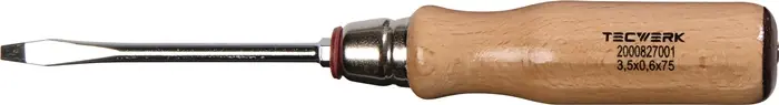 Schraubendreher Schneiden-B.4,5mm Klingen-L.90mm Holzgr.Rundkl.6KT.-Ans.TECWERK Schneller Versand