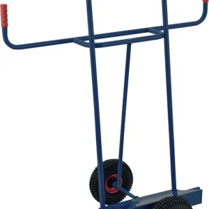 Plattenkarre Trgf.350kg H.1440mm Aufl.-L500xB200mm Bereifung Luft saphirblau TW Online Kaufen