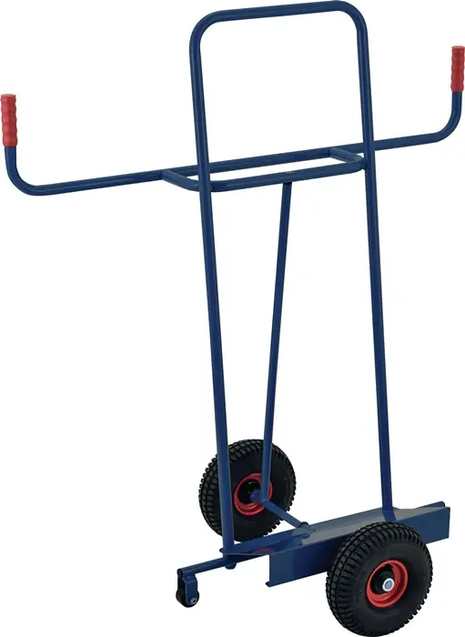 Plattenkarre Trgf.350kg H.1440mm Aufl.-L500xB200mm Bereifung Luft saphirblau TW Online Kaufen