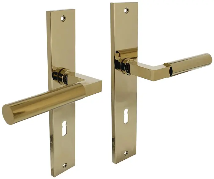 Neu Langschildschildgarnitur Baustil Alu.F3 MS BB 72mm DIN L/R INTERSTEEL