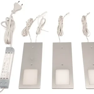 Kracherpreis Anbauleuchte Planar L neutralweiß 24V DC 3x3 W Rahmenfarbe Aluminum L&S