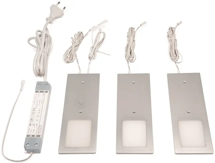 Kracherpreis Anbauleuchte Planar L neutralweiß 24V DC 3x3 W Rahmenfarbe Aluminum L&S