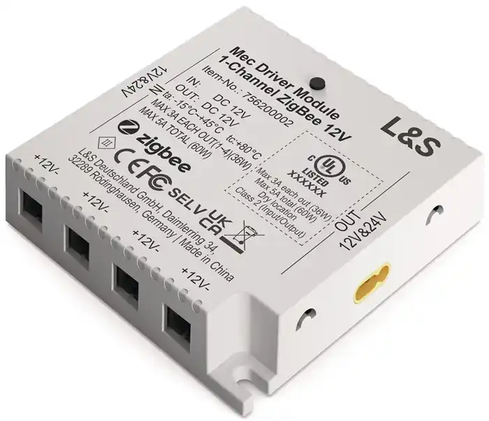 Funktionsmodul Mec Driver 1 Kanal,4 LED Ausg.12V DC L.73,6mmmm L&S Letzte Chance