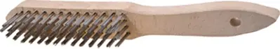 Nur Heute Drahtbürste L.295mm 0,35mm VA 4-reihig TECWERK