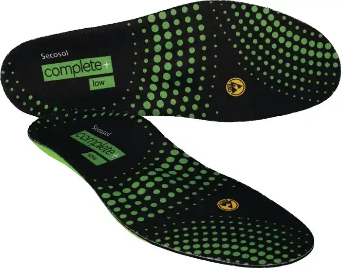 Einlegesohle SECOSOL® COMPLETE+ LOW Gr.43 schwarz/grün Sichere Zahlung