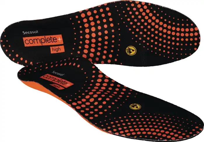 Einlegesohle SECOSOL® COMPLETE+ HIGH Gr.49 schwarz/rot Abverkauf