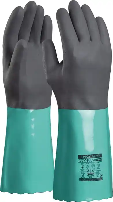Rabatt Chemiehandschuh LeiKaChem® 1342 Gr.9 grün EN 388,EN 407,EN 374 PSA III LEIPOLD VE: 12 Paare
