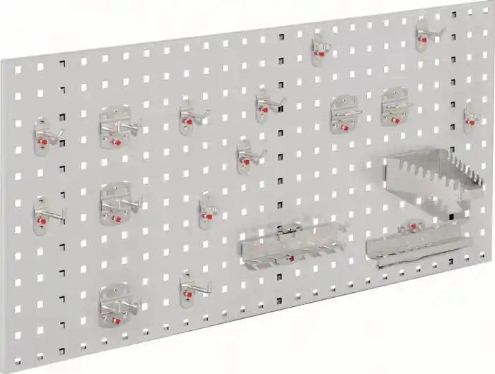 Solange Der Vorrat Reicht Lochplatte B450xL1000mm lichtgrau 18 tlg.RASTERPLAN
