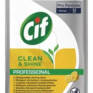 Finale Aktion Reinigungstuch Clean & Shine PROFESSIONAL Einwegprodukt 4 Pk.á 100 Tü.weiß CIF