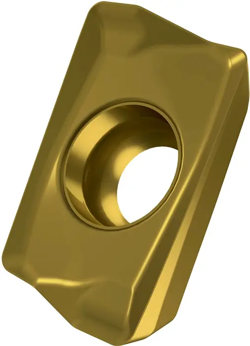 Fräswendeschneidplatte ISO ADMX 070204SR-F:M6330 D.2,2mm PVD beschichtet Gold VE: 10 Stück Echt
