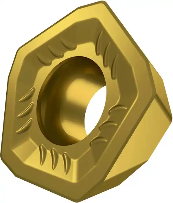 Schneller Versand Fräswendeschneidplatte ISO PDMX 0905ZESR-R:M8330 D.5,5mm PVD beschichtet Gold VE: 10 Stück