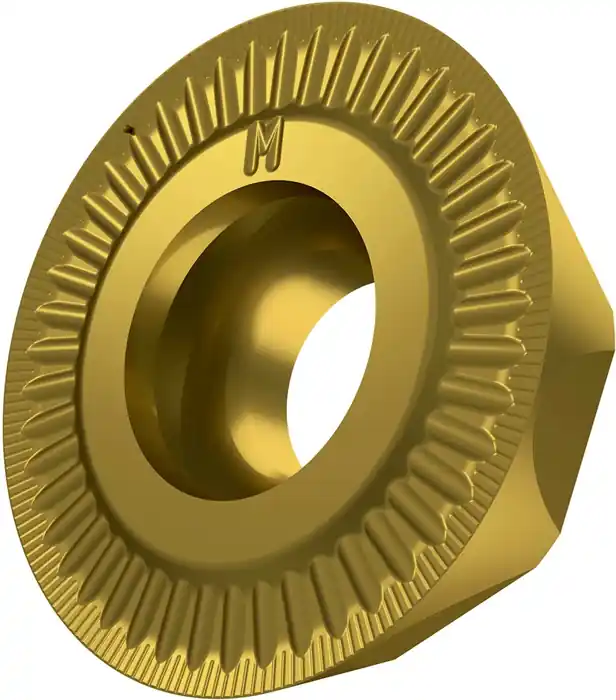 Jetzt Kaufen Fräswendeschneidplatte ISO REHT 1604M0SN-M:M8330 D.5,5mm PVD beschichtet Gold VE: 10 Stück