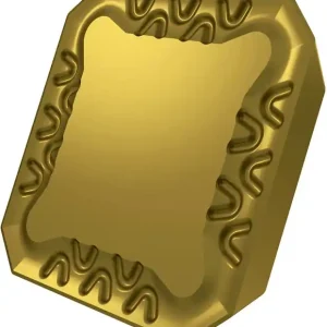Billig Fräswendeschneidplatte ISO SEER 1203AFSN:M8330 Tiefe 6,5mm PVD beschichtet Gold VE: 10 Stück
