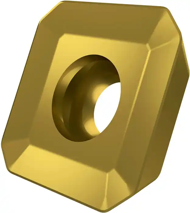 Begrenztes Angebot Fräswendeschneidplatte ISO SEET 12T3M-PM:M8340 D.4,2mm PVD beschichtet Gold VE: 10 Stück