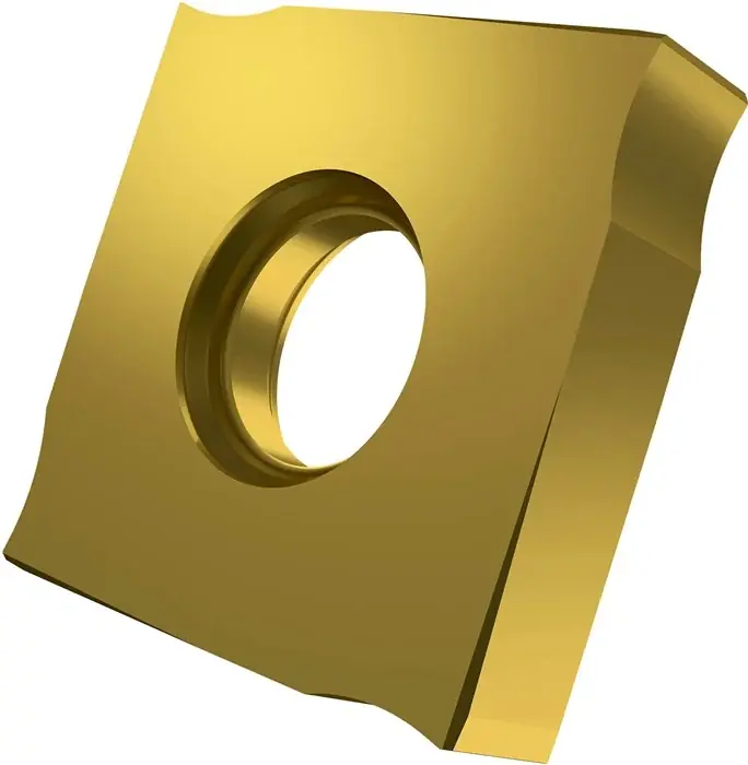 Wendeschneidplatte ISO SNHQ 1204AZTN:M8340 D. 5mm PVD beschichtet Farbe Gold VE: 10 Stück Preisreduziert