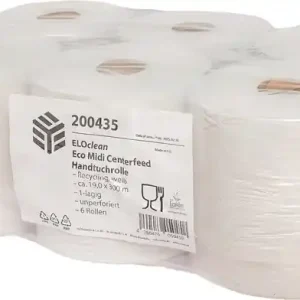 Sonderangebot Handtuchrolle ELOclean Eco Midi Centerfeed unperf.,1-lagig weiß 300x190mm