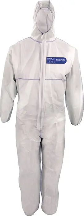 Zertifiziert Schutzoverall CoverTex® Gr.XXL weiß PSA III TECWERK
