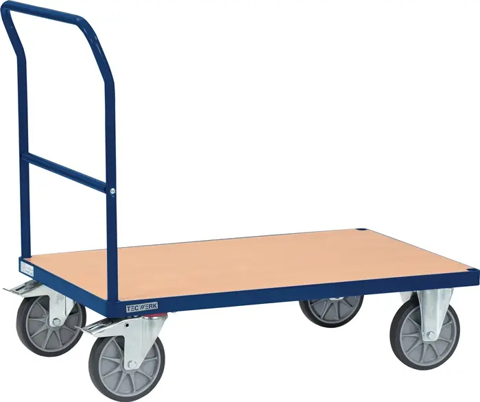 Direktkauf Plattformwagen Ladeflächen L1000xB700mm STA saphirblau Trgf.600kg TECWERK