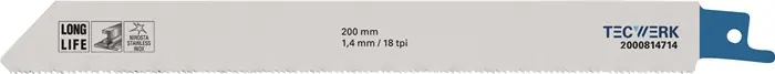 Mega-Angebot Säbelsägeblatt L.200mm B.19mm TPI 18 1,4mm 5 St./Karte TW