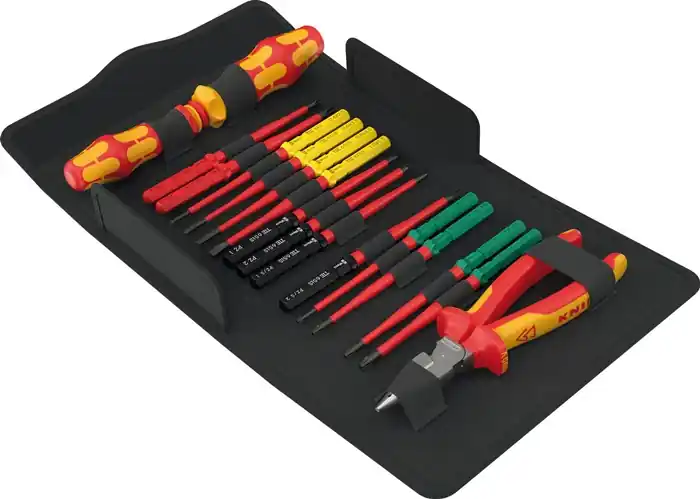 Neue Ware Schraubendrehersatz VDE 17 ext.slim 2 Tool Finder 17-tlg.m.Ratschenfunktion VDE