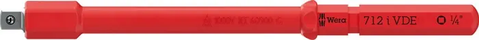 VDE Wechselklingen-Adapter f.Steckschlüsseleins.,1/4" VDE isol.05006642001 WERA Markenware