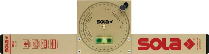 Neigungswasserwaage NAM 50 T 50cm Alu.gold m.Magnet SOLA Finale Aktion
