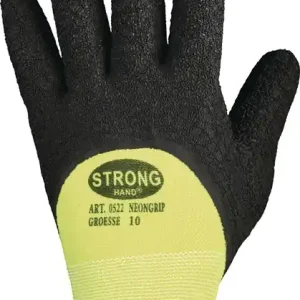 Super-Preis Handschuh NEONGRIP Gr.8 neongelb/schwarz EN 420,EN 388 PSA II STRONGHAND VE: 12 Paare