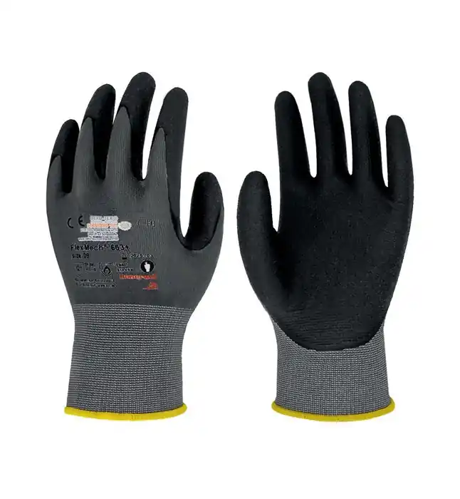 Preisreduziert Handschuhe FlexMech 663+ Gr.10 grau/schwarz EN420,EN388,EN407 PSA II HONEYWELL VE: 10 Paare