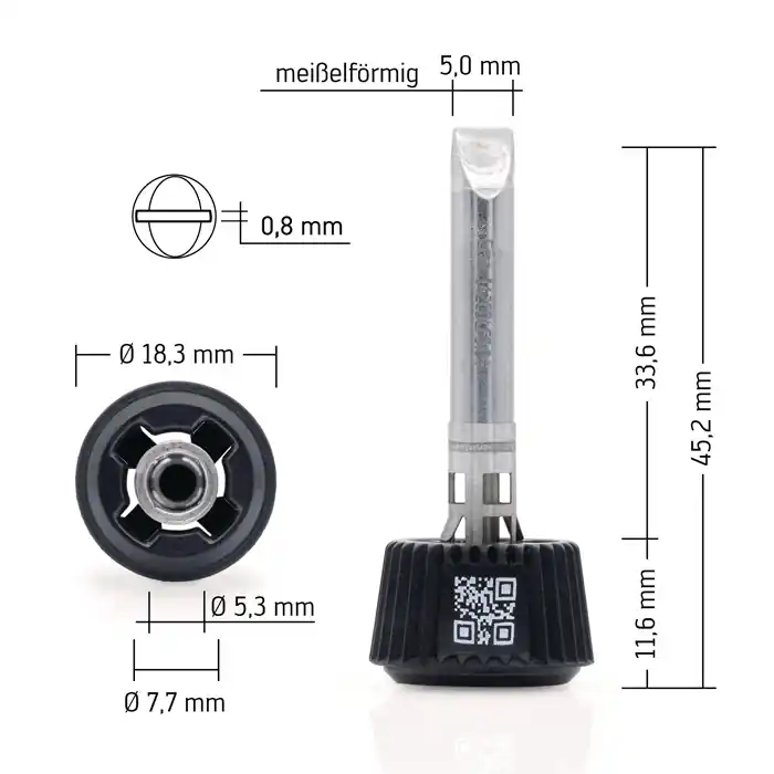 Meistverkauft Lötspitze meißelförmig B.5,0mm 0142CDLF50/SB ERSA