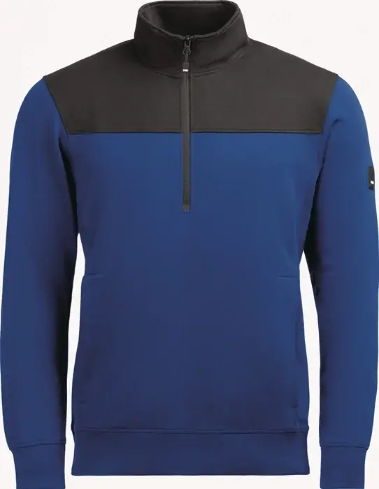 Zip-Sweatshirt ROB Gr.XXL royalblau-schwarz FHB Zertifiziert