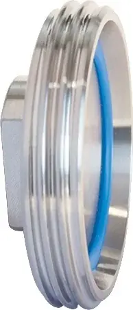 Milchrohrverschraubung Endstopfen VA (1.4301) 50 Nenn-Gr.78x1/6 Zoll TEGUMA Neuheit