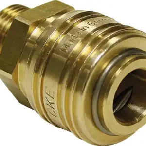 Schnellver.Kup m.AG MessingNBR Gew.3/8 Zoll Durchfluss(Luft) 775 Expressversand