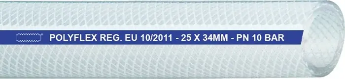 Druckluftschlauch POLYFLEX ID 10,0mm AD 16,0mm L.50m Transparent Wandst.3,0mm VE: 50 Meter Neuheit