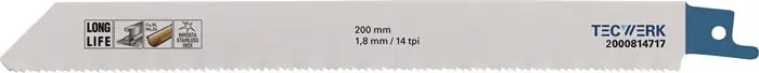 Günstig Säbelsägeblatt L.200mm B.19mm TPI 14 1,8mm 5 St./Karte TW
