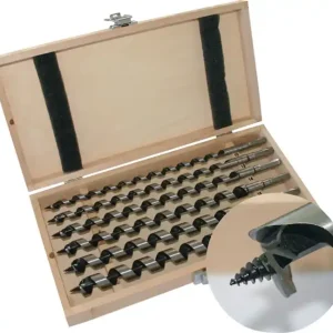 Markenprodukt Schlangenbohrersatz 8-tlg.L.230mm 6-20mm in Holzkassette TECWERK