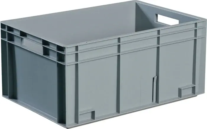 Finale Aktion Transportbehälter L400xB300xH220mm grau PP Durchfassgr.Seitenw.geschl.TECWERK