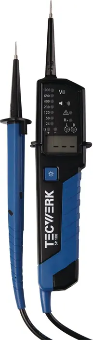Aktuell Spannungs-/Durchgangsprüfer SP 100 6-1000/6-1500V AC/DC TECWERK