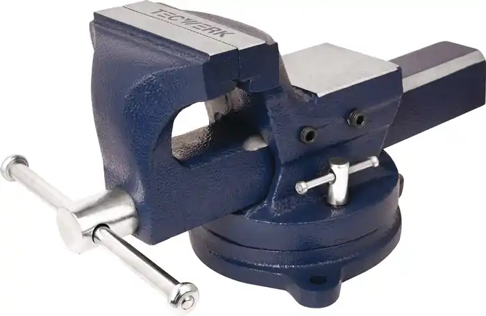 Gußschraubstock Backen-B.100mm Spann-W.104mm Eisenguss (Sphäroguss) TECWERK Neue Kollektion