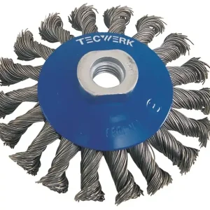 Neuheit Kegelbürste D.115mm Drahtstärke 0,5mm STA 15mm 12500min-¹ TECWERK