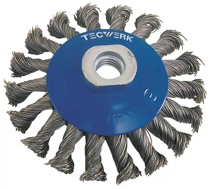 Neuheit Kegelbürste D.115mm Drahtstärke 0,5mm STA 15mm 12500min-¹ TECWERK