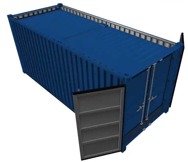 CONTAINEX Lagercontainer-Set 8'+8'+20' - 6.058x2.438x2.591 + 2x 2.438x2.200x2.260 mm Preisknaller