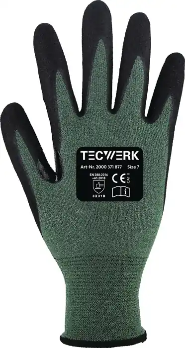 Neu Schnittschutzhandschuhe Mosel Gr.10 grün/schwarz EN 388 PSA II 10PA TW VE: 10 Paare