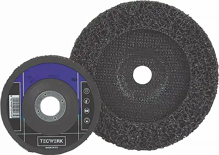 Zertifiziert Grobreinigungsscheibe Ø125x22mm ext.coarse Bohr.22,23mm TECWERK