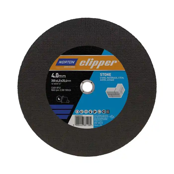 Trennscheibe D350x4,0mm Typ 41 STE Bohr.25,4mm NORTON CLIPPER Bestseller