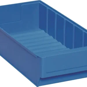 Geprüft Regalkasten L400xB183xH81mm blau PP TECWERK VE: 15 Stück