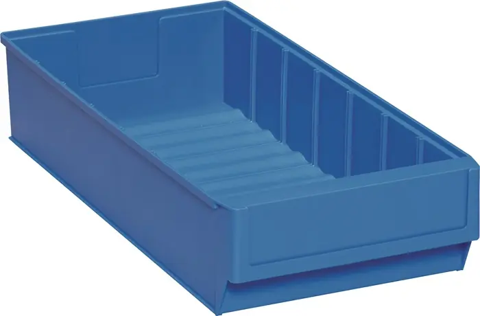 Geprüft Regalkasten L400xB183xH81mm blau PP TECWERK VE: 15 Stück